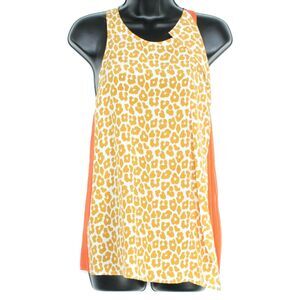 3.1 Phillip Lim Tank Top Silk Leopard Boho Beach Girly Glam Wild Tropical Chic 2